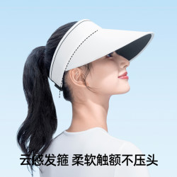 KAZUKOIN 空顶帽女款防晒帽加宽大帽檐防紫外线户外骑行遮阳帽子TK