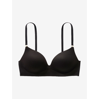 维多利亚的秘密（Victoria's Secret）维密 夏季裸感无痕光面无钢圈隐形文胸胸罩女士内衣 54A2黑色 11209306 75D (34D)