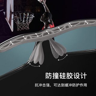 CAPONI 58367 防撞防雾 1.61折射率500度内 运动篮球眼镜