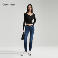 Calvin KleinJeans四季款女士简约休闲通勤ck洗水微弹合体版牛仔裤J223294 28
