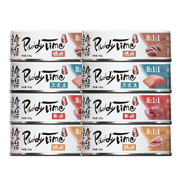 Paddy Time 猫罐头100g*8主食罐