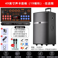索爱 三分频木质蓝牙音箱 49寸组合喇叭+双充电话筒