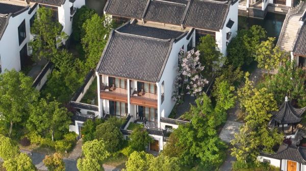 乘船入住140㎡别墅!步行可达融创!无锡雪浪宋品酒店 豪华临河单卧别墅2晚可拆分套餐(含双早)