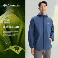 Columbia哥伦比亚户外25春夏男子拒水软壳衣连帽外套WE9423 478 修身版型 S (170/92A)