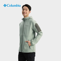 Columbia哥伦比亚户外25春夏男子拒水软壳衣连帽外套WE9423 348 修身版型 XXL (190/104A)