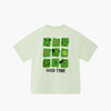 马骑顿 男大童夏季学院风潮酷休闲亲肤卡通字母短袖T恤 浅绿 130