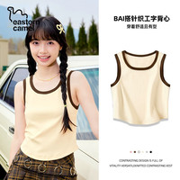 东方骆驼;EATERN CAMEL吊带背心女夏外穿2025新款撞色内搭无袖t恤运动休闲上衣