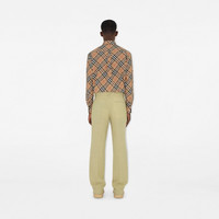 BURBERRY| 男装 格纹棉质长袖衬衫 80876341 沙色 80876341 XL