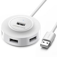 绿联usb3.0扩展器2.0笔记本电脑hub一拖四二集线器多接口分线器多功能typec外接优U盘拓展接口扩展坞usb延长