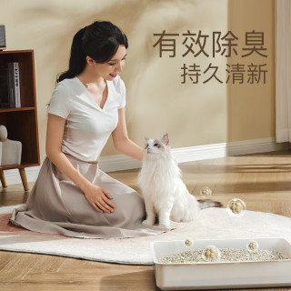 天净 豆腐混合猫砂 可冲厕所 2.7kg*6包 T4原锁纱网