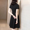 莎妮朵罗 Sogni D’oro 大码女装斜领收腰连衣裙
