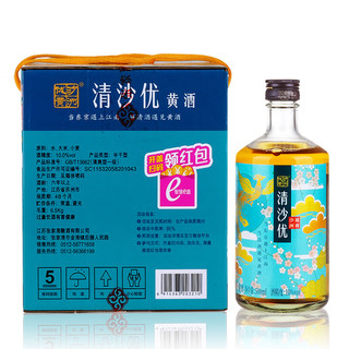 沙洲优黄清沙优六年陈无焦糖色黄酒 苏州特产清爽型米酒整箱装500mL*6瓶 【清沙优六年陈】 500mL 6瓶 整箱装