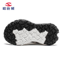 哈比熊儿童运动鞋春夏男女童鞋网面运动跑步鞋男童女童日常百搭休闲鞋 GU8308白黑 37