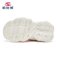 哈比熊儿童运动鞋春夏男女童鞋网面运动跑步鞋男童女童日常百搭休闲鞋 GU8293粉白 35