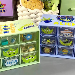SKDKk清洁纸品 蓝色三眼仔收纳盒 1g*1袋 九宫格收纳盒