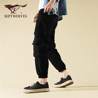 七匹狼小众男鞋夏季男士板鞋潮鞋户外百搭一脚蹬懒人休闲鞋男 黑杏 39