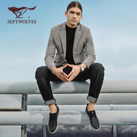 七匹狼男士休闲皮鞋男夏季商务正装黑色休闲鞋2025结婚婚鞋男 七匹狼保障 38