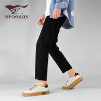 七匹狼男款小白鞋夏季男士休闲皮鞋软底原创国潮白色板鞋男鞋 首页入会领100元优惠卷 38