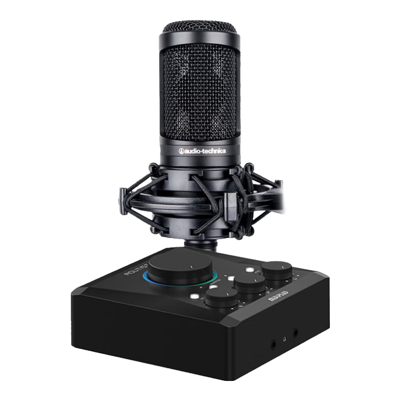 midiplus Routist RS迷笛声卡有声书OTG无损录音主播K歌喜马拉雅有声小说麦克套装 RS二代配铁三角at2020电容麦套装