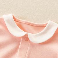 婴儿连体衣夏季儿童装女童宝宝哈衣爬服长袖蝴蝶结连体服