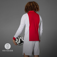 adidas阿贾克斯特别款足球运动长袖球衣男装春季阿迪达斯 白/红 3XL