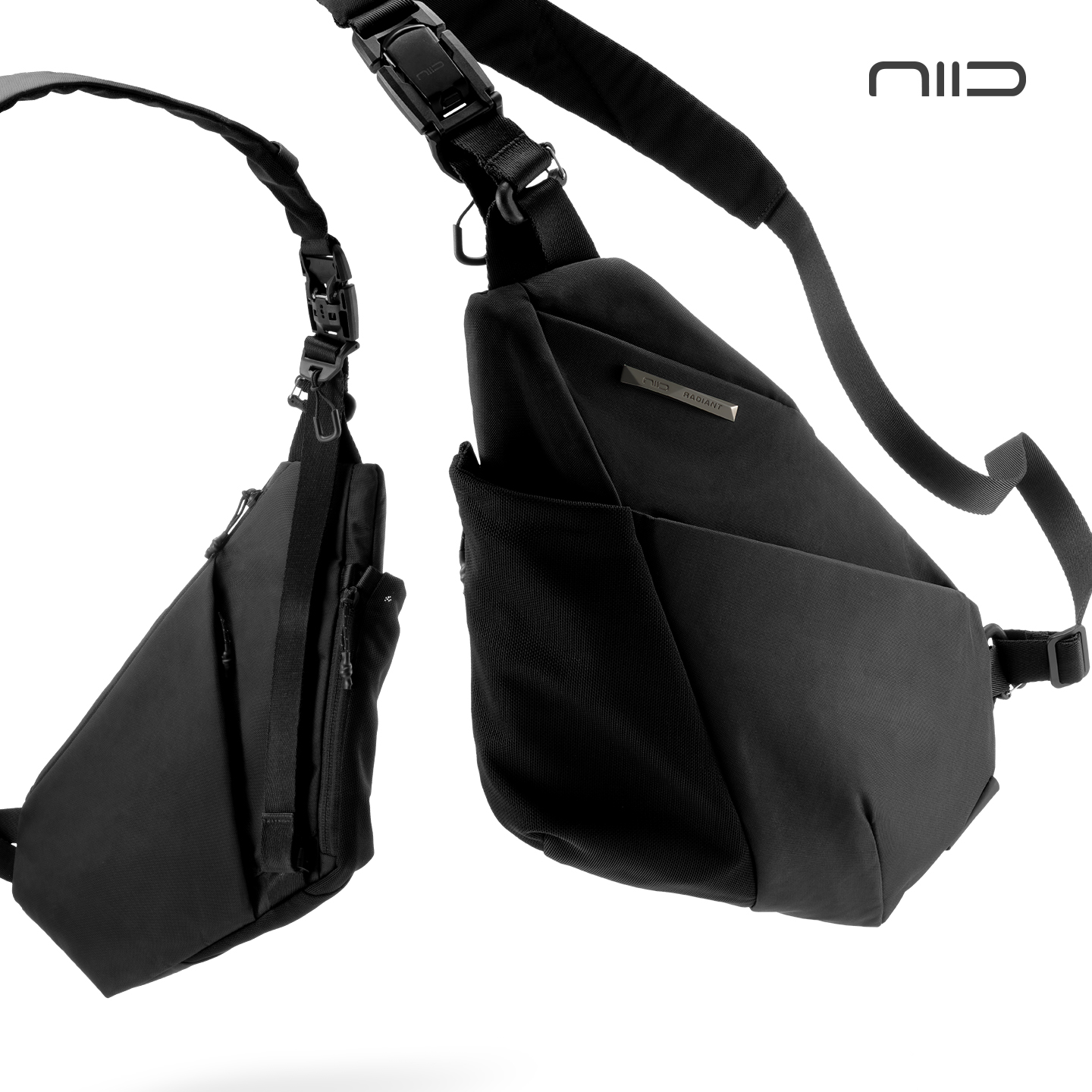 NIID FINO5 城市机能 影灰 男士斜挎包