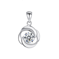 PT950铂金吊坠女白金吊坠免费刻字 铂金白色吊坠