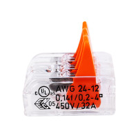 万可 WAGO 221-412 电线连接器 10只