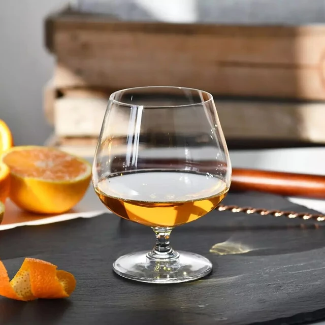 KROSNO波兰欧式水晶玻璃大号白兰地杯小号干邑杯矮脚杯洋酒杯 100ml白兰地杯（单只）