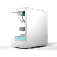 金河田(Golden field)小屿Nano台式机电脑主机机箱游戏电竞无立柱海景房黑色支持240水冷/M-ATX主板/支持ITX/三面快拆 小屿Nano白色/M-ATX