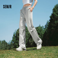 森马（Semir）【大促福袋】休闲裤男女简约百搭长裤夏季运动风潮流裤子 女-J款中花灰【运动伞兵裤】