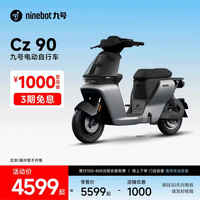 九号 妙想家Cz 90 电动自行车 48V25Ah锂电池 以太银