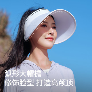 伯希和户外空顶帽女2025遮阳运动防晒帽子专业跑步太阳帽男 可调节（55-58）