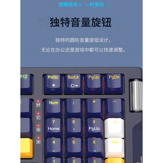 磁动力 ZGK98 光轴 RGB背光 橙黑 99键机械键盘