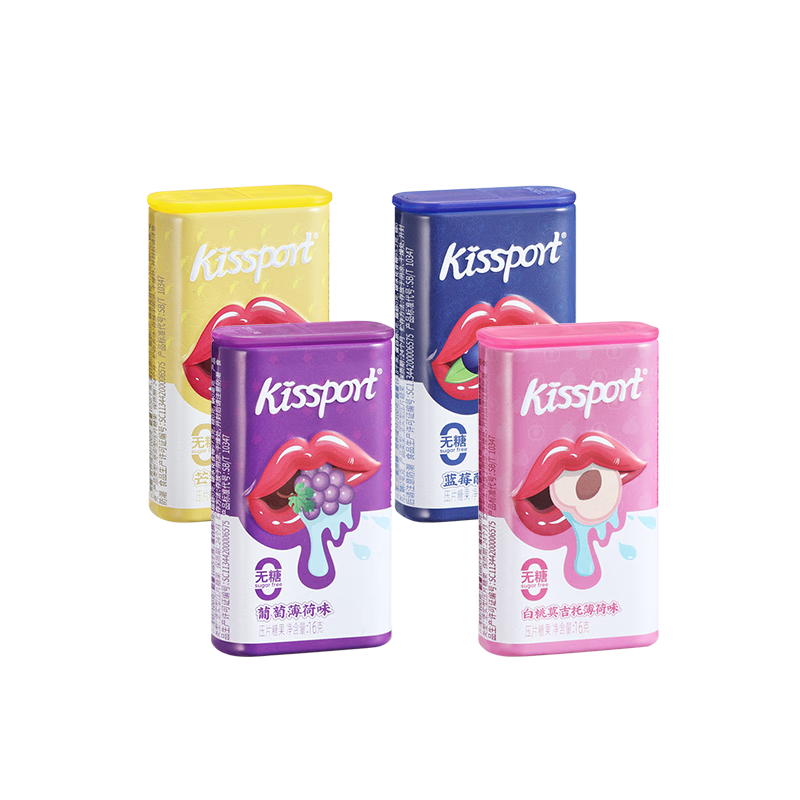  kissport 0糖 无糖薄荷糖