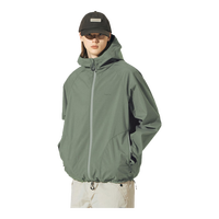 714street潮牌男女装防水连帽外套男女秋冬款户外登山服防泼水夹克