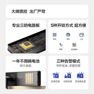 统帅 LFD-E200-CA 指纹密码智能门锁 执手款