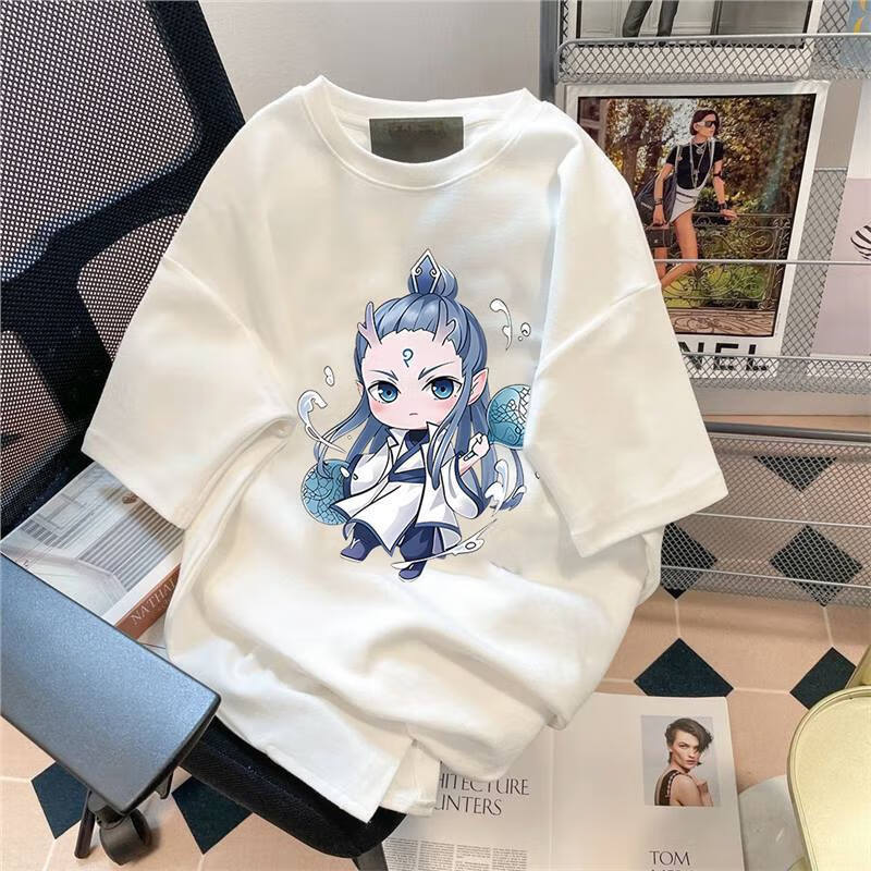 短袖白色Verni蓝