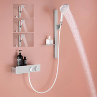 汉斯格雅(Hansgrohe)汉雅超大360境雨恒温淋浴花洒套装浴缸花洒13107407 境雨套装 飞雨套装