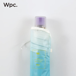 Wpc.雨伞折叠伞便携雨伞日本三折时尚小清新高颜值渐变色清透拒水雨具 折叠款 蓝绿色PT-WN003-002 BL