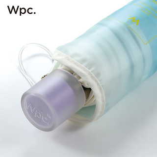 Wpc.雨伞折叠伞便携雨伞日本三折时尚小清新高颜值渐变色清透拒水雨具 折叠款 蓝绿色PT-WN003-002 BL