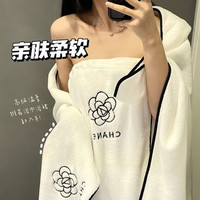 WCZ北株浴巾新款ins风浴巾女家用洗澡浴裙三件套可穿可裹大毛 【毛巾+浴巾】