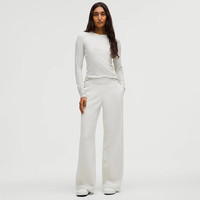 lululemon丨Hold Tight 女士紧身剪裁长袖 T 恤 *闪光 LW3IA4S 骨/银 XXS /2