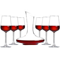 红酒杯套装家用高脚杯喝葡萄酒杯轻奢醒酒器商用玻璃杯子