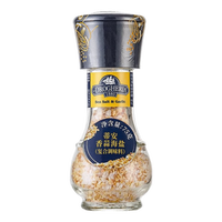 蒂安意大利进口 研磨三色胡椒 柠檬盐 肉桂砂糖 调味料 胡椒粉 香蒜海盐75g*1瓶