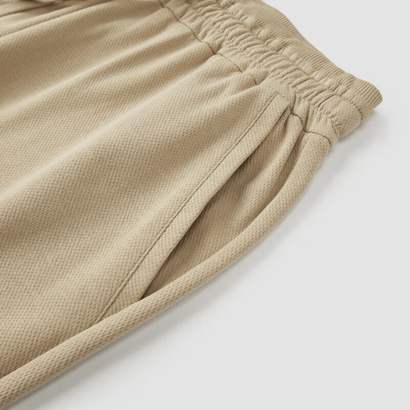 女-E款浅卡其【拼接束脚裤】