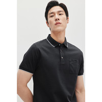 七匹狼短袖POLO衫男士夏季珠地棉透气舒适翻领T恤男 170/88A/L 212(粉绿)