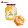 林家铺子 黄桃椰果双色水果罐头1000g玻璃瓶装新鲜水果捞休闲零食