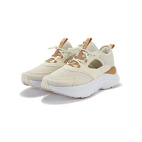 彪马PUMA 缓震防滑透气网面回弹增高厚底跑步鞋女312001 雪白色-浅卡 雪白色-浅卡其色-03 37.5