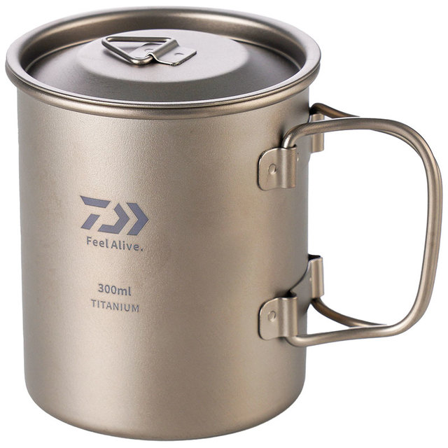 达亿瓦 便携式钛杯300ml户外露营水杯野餐茶杯咖啡杯